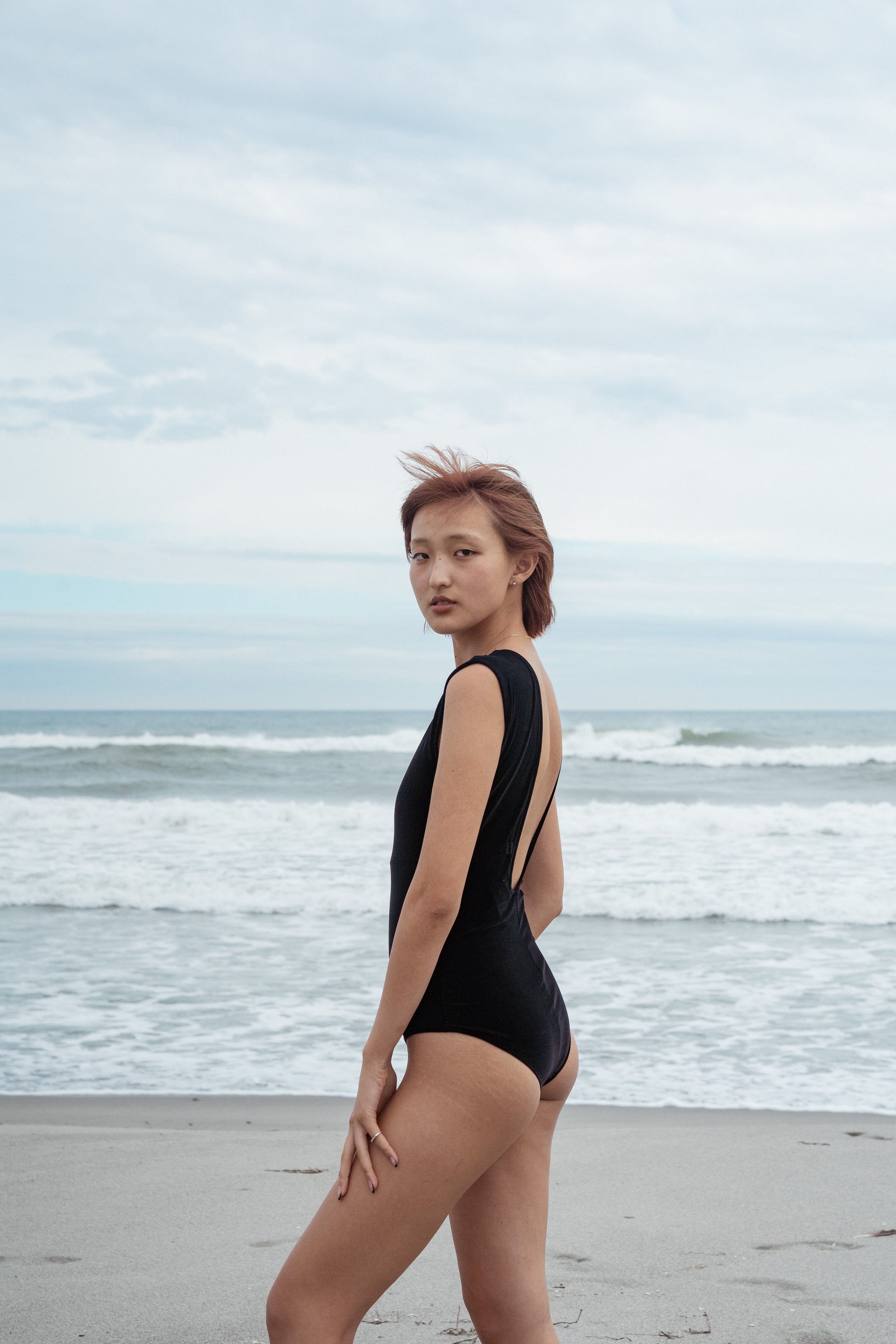 velour onepiece -black- – HALLELUJAH SWIM