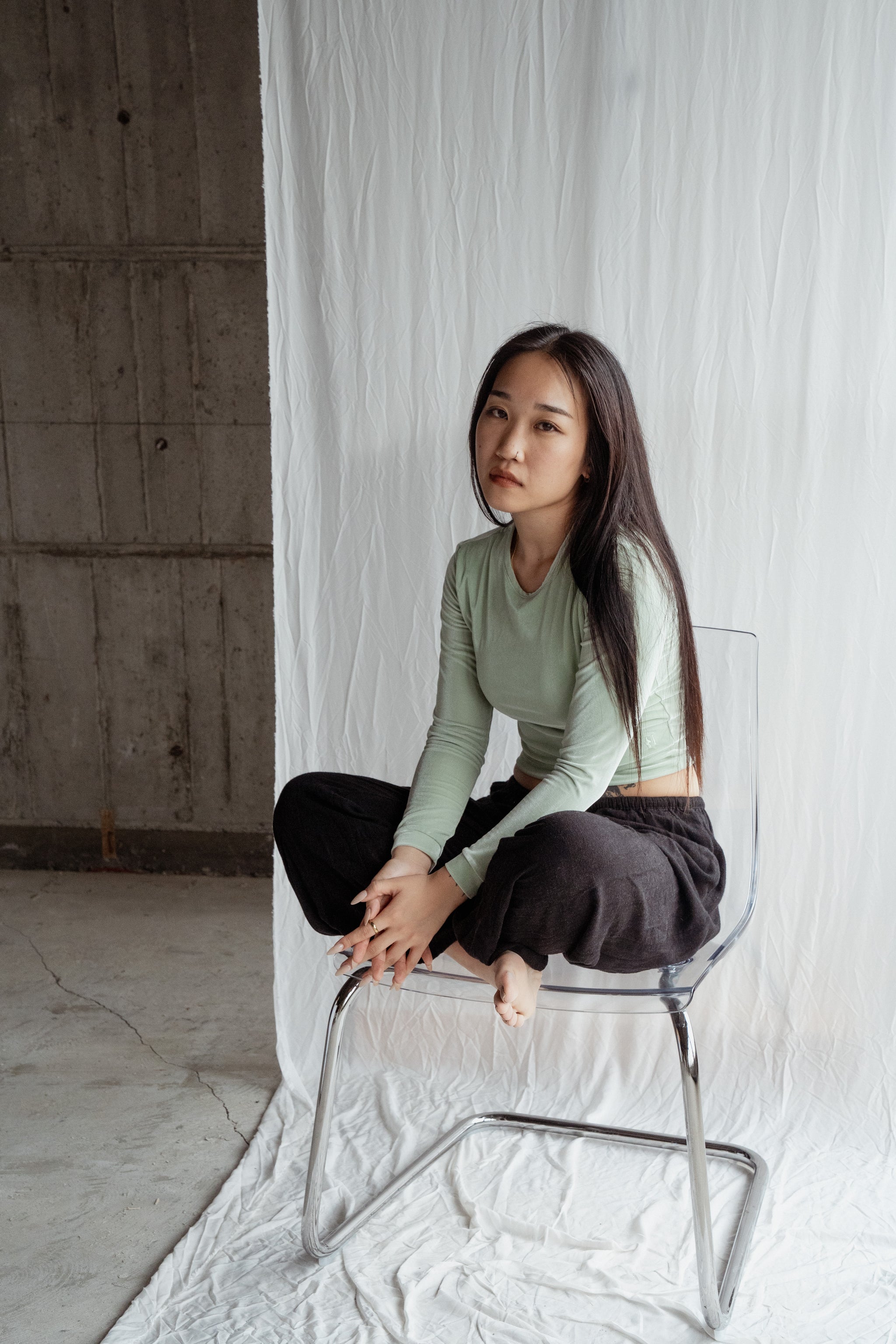 velour rashguard -sagegreen- – HALLELUJAH SWIM